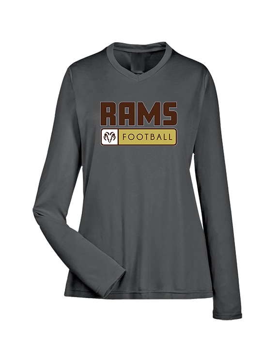 Holt Jr Rams Football Pennant - Womens Performance Longsleeve