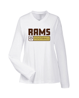 Holt Jr Rams Football Pennant - Womens Performance Longsleeve