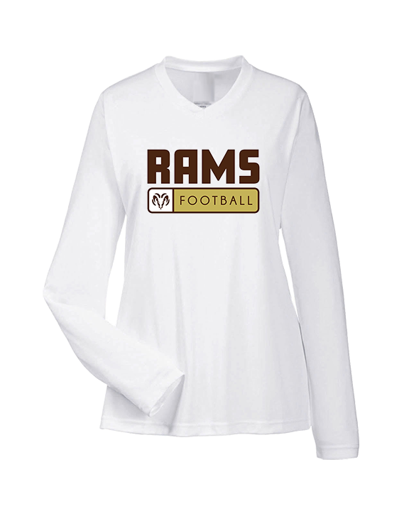 Holt Jr Rams Football Pennant - Womens Performance Longsleeve