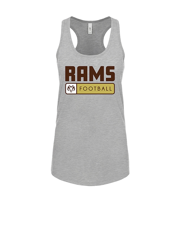 Holt Jr Rams Football Pennant - Womens Tank Top