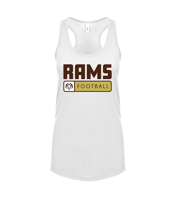 Holt Jr Rams Football Pennant - Womens Tank Top