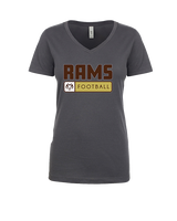 Holt Jr Rams Football Pennant - Womens Vneck