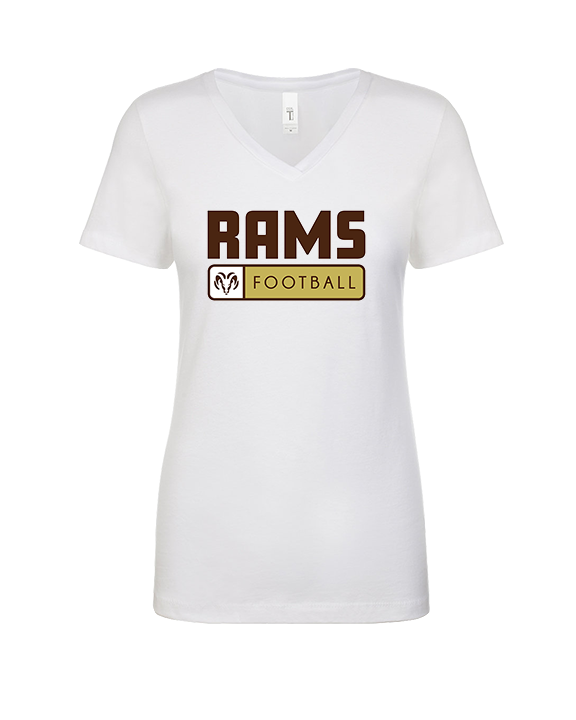 Holt Jr Rams Football Pennant - Womens Vneck