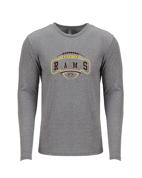 Holt Jr Rams Football Toss - Tri-Blend Long Sleeve