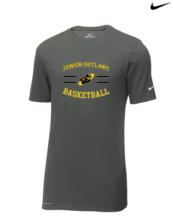 Idaho Junior Outlaws Basketball Curve - Mens Nike Cotton Poly Tee