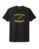 Idaho Junior Outlaws Basketball Curve - Mens Select Cotton T-Shirt