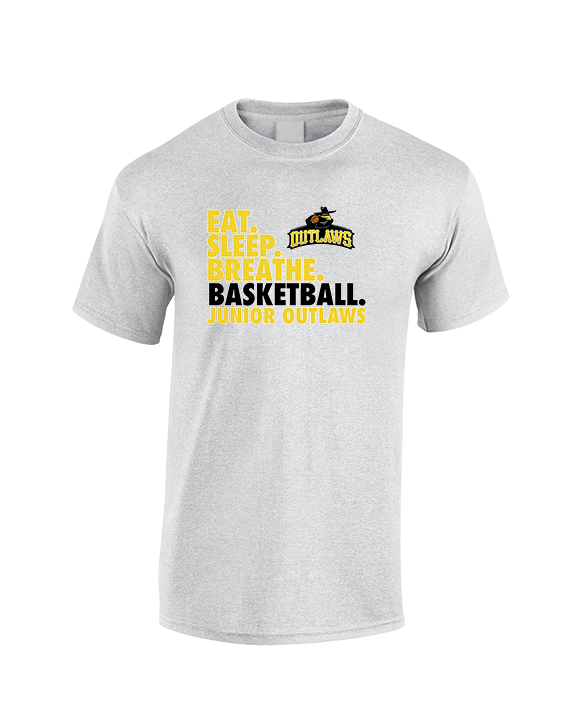 Idaho Junior Outlaws Basketball Eat Sleep Breathe - Cotton T-Shirt