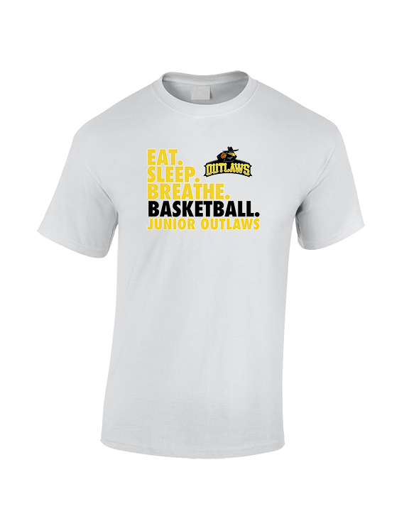 Idaho Junior Outlaws Basketball Eat Sleep Breathe - Cotton T-Shirt