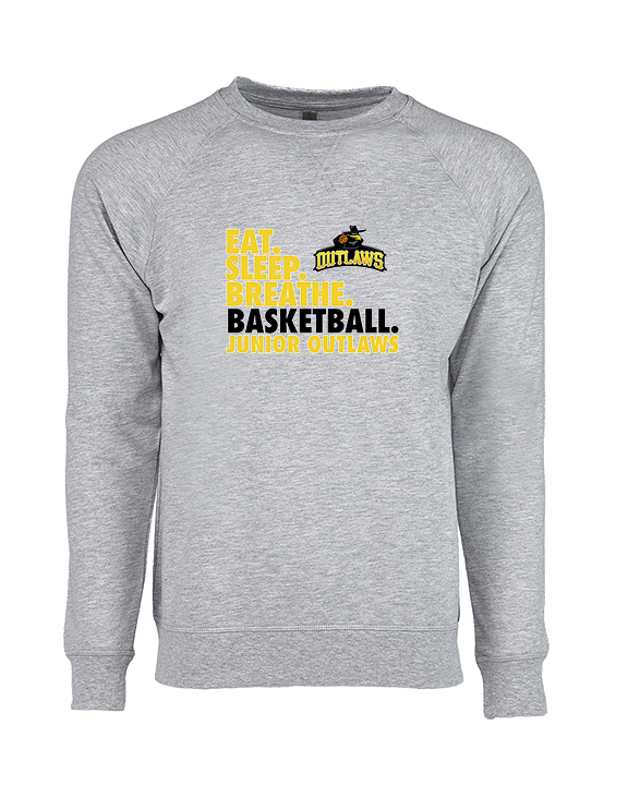 Idaho Junior Outlaws Basketball Eat Sleep Breathe - Crewneck Sweatshirt