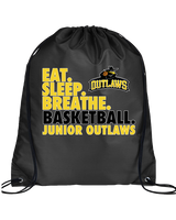 Idaho Junior Outlaws Basketball Eat Sleep Breathe - Drawstring Bag