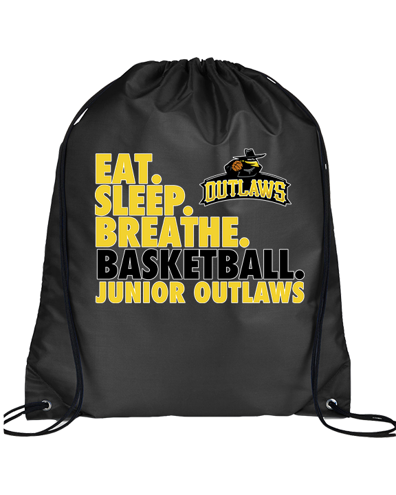 Idaho Junior Outlaws Basketball Eat Sleep Breathe - Drawstring Bag