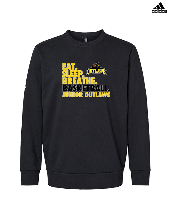 Idaho Junior Outlaws Basketball Eat Sleep Breathe - Mens Adidas Crewneck