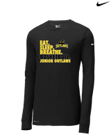 Idaho Junior Outlaws Basketball Eat Sleep Breathe - Mens Nike Longsleeve