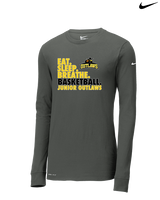 Idaho Junior Outlaws Basketball Eat Sleep Breathe - Mens Nike Longsleeve