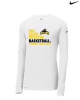 Idaho Junior Outlaws Basketball Eat Sleep Breathe - Mens Nike Longsleeve