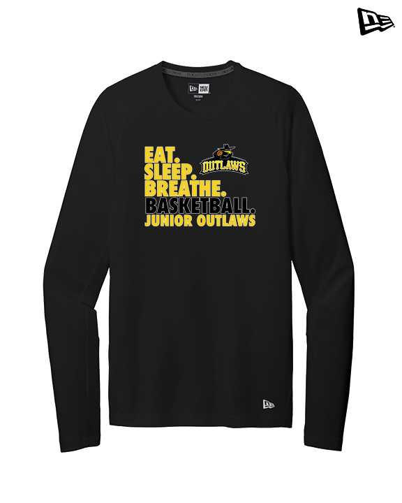 Idaho Junior Outlaws Basketball Eat Sleep Breathe - New Era Performance Long Sleeve