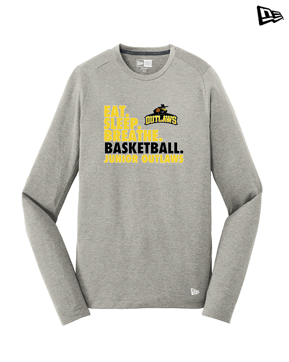 Idaho Junior Outlaws Basketball Eat Sleep Breathe - New Era Performance Long Sleeve