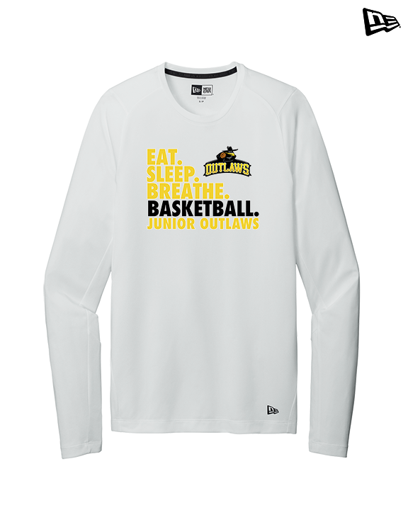 Idaho Junior Outlaws Basketball Eat Sleep Breathe - New Era Performance Long Sleeve