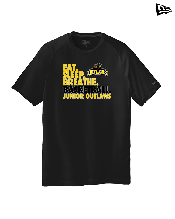 Idaho Junior Outlaws Basketball Eat Sleep Breathe - New Era Performance Shirt