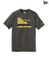 Idaho Junior Outlaws Basketball Eat Sleep Breathe - New Era Performance Shirt