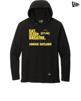 Idaho Junior Outlaws Basketball Eat Sleep Breathe - New Era Tri-Blend Hoodie