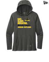 Idaho Junior Outlaws Basketball Eat Sleep Breathe - New Era Tri-Blend Hoodie