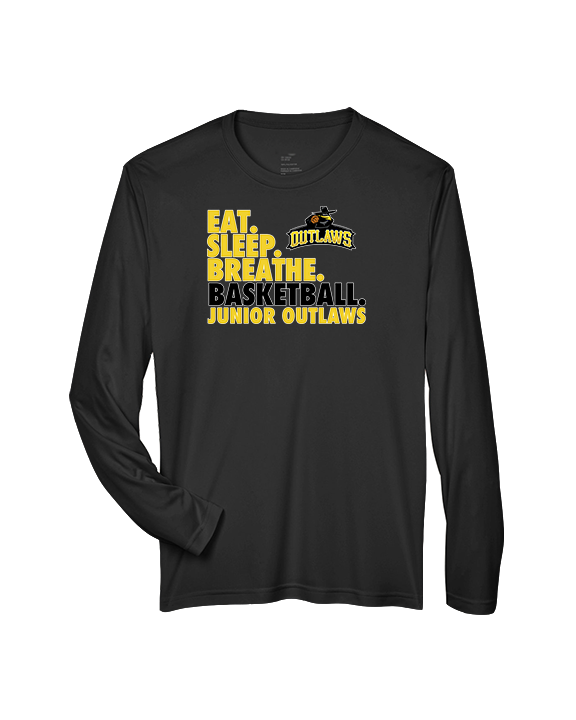 Idaho Junior Outlaws Basketball Eat Sleep Breathe - Performance Longsleeve