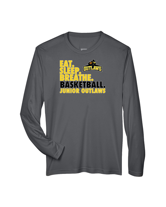 Idaho Junior Outlaws Basketball Eat Sleep Breathe - Performance Longsleeve