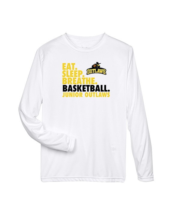 Idaho Junior Outlaws Basketball Eat Sleep Breathe - Performance Longsleeve