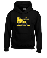 Idaho Junior Outlaws Basketball Eat Sleep Breathe - Unisex Hoodie