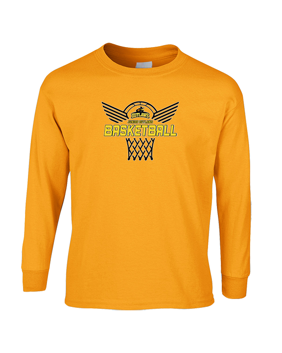 Idaho Junior Outlaws Basketball Nothing But Net - Cotton Longsleeve