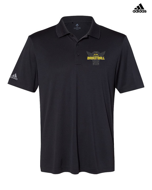 Idaho Junior Outlaws Basketball Nothing But Net - Mens Adidas Polo