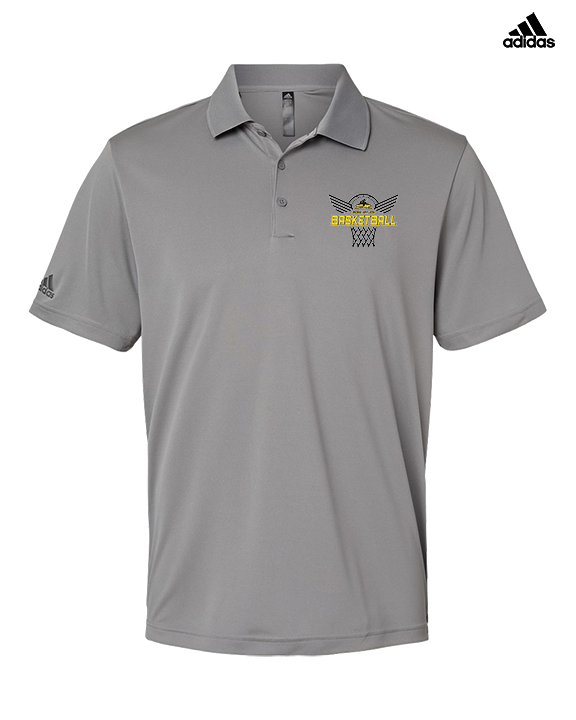 Idaho Junior Outlaws Basketball Nothing But Net - Mens Adidas Polo