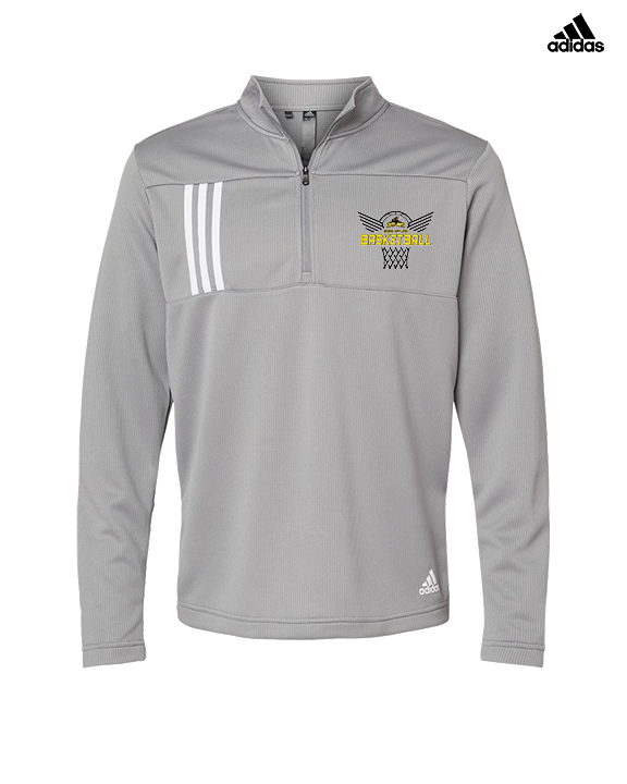 Idaho Junior Outlaws Basketball Nothing But Net - Mens Adidas Quarter Zip