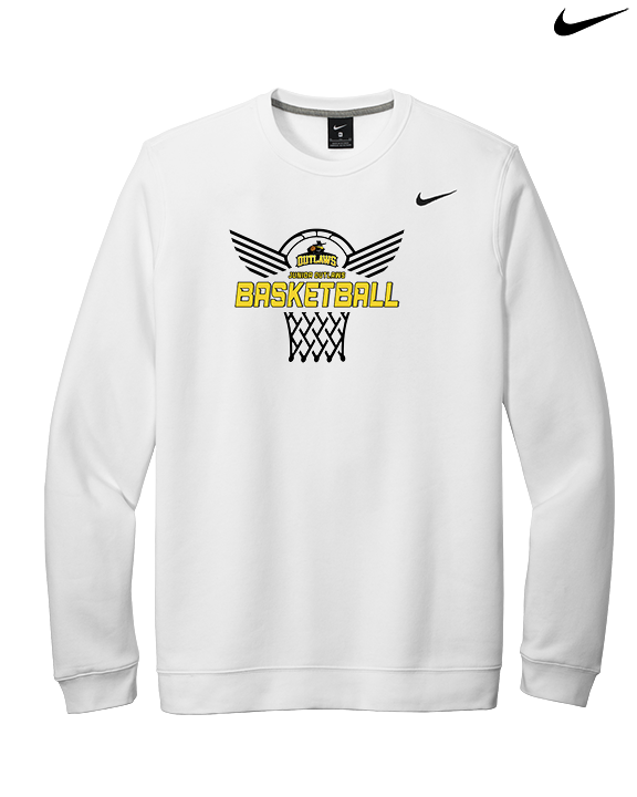 Idaho Junior Outlaws Basketball Nothing But Net - Mens Nike Crewneck