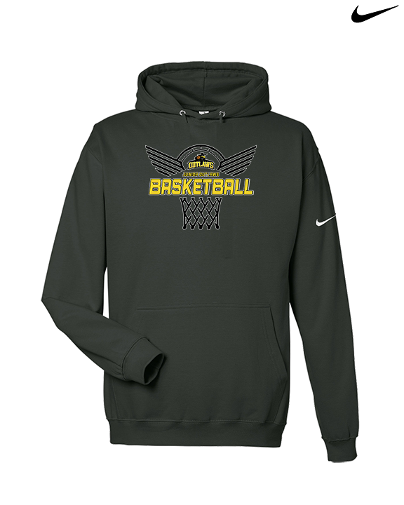 Idaho Junior Outlaws Basketball Nothing But Net - Nike Club Fleece Hoodie