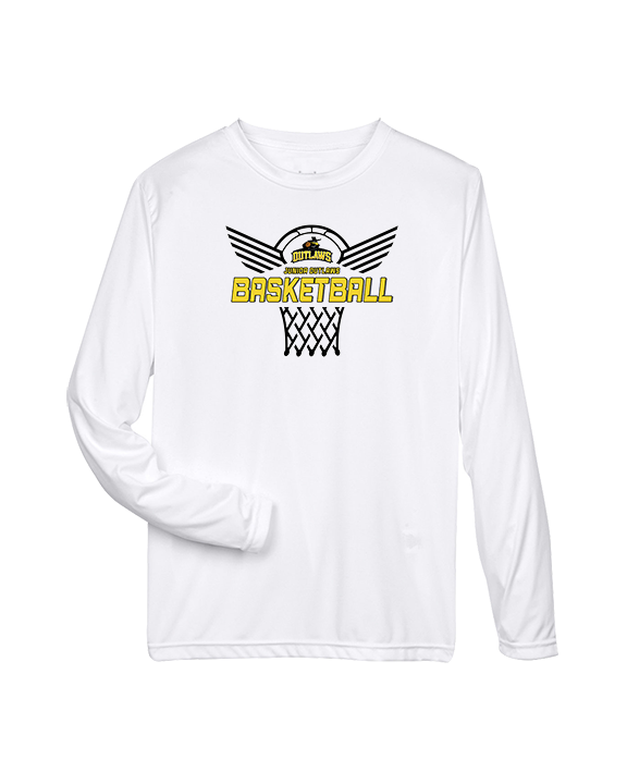 Idaho Junior Outlaws Basketball Nothing But Net - Performance Longsleeve