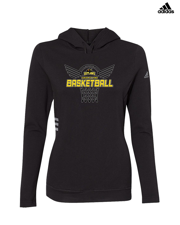 Idaho Junior Outlaws Basketball Nothing But Net - Womens Adidas Hoodie