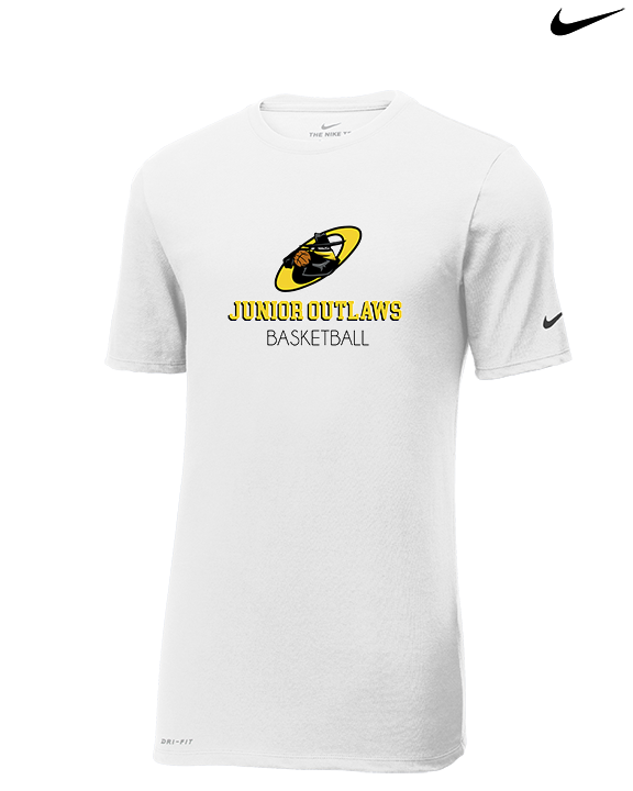 Idaho Junior Outlaws Basketball Shadow - Mens Nike Cotton Poly Tee