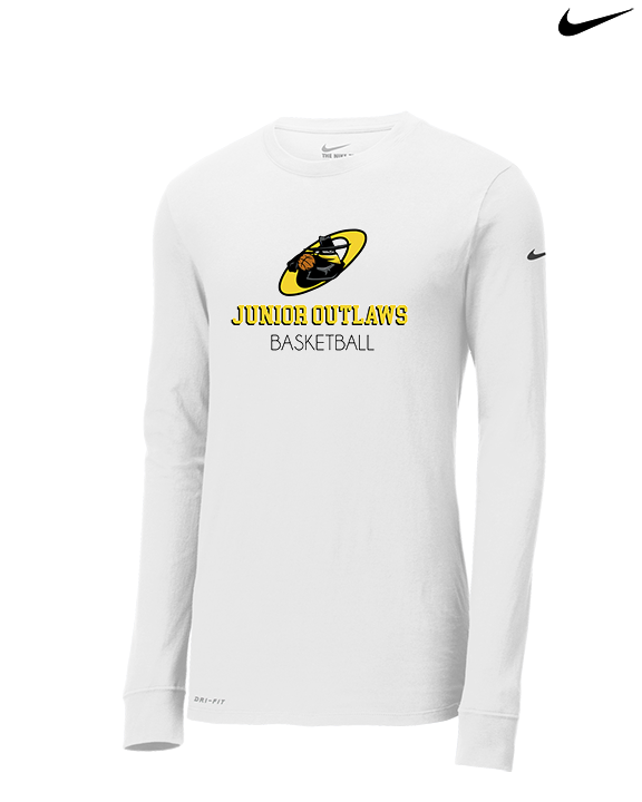 Idaho Junior Outlaws Basketball Shadow - Mens Nike Longsleeve