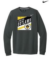 Idaho Junior Outlaws Basketball Square - Mens Nike Crewneck