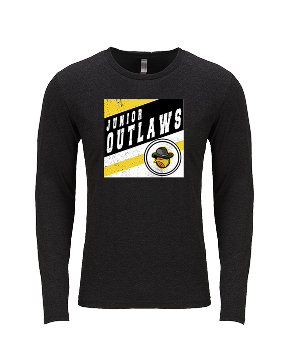 Idaho Junior Outlaws Basketball Square - Tri-Blend Long Sleeve