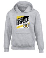 Idaho Junior Outlaws Basketball Square - Youth Hoodie