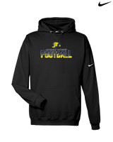 Jefferson Township HS Football Splatter - Nike Club Fleece Hoodie