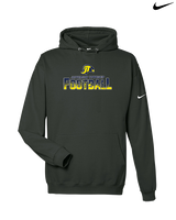 Jefferson Township HS Football Splatter - Nike Club Fleece Hoodie