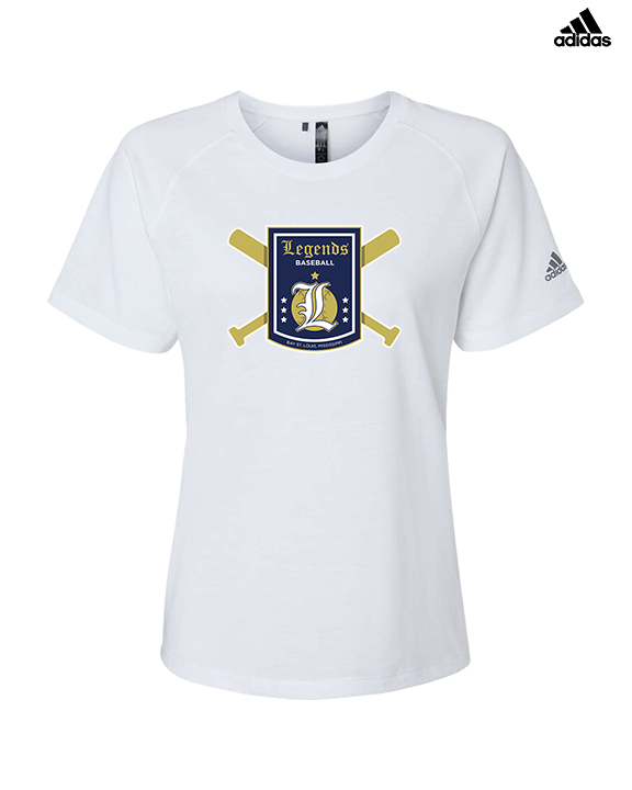 Legends Baseball Logo 01 - Womens Adidas Performance Shirt