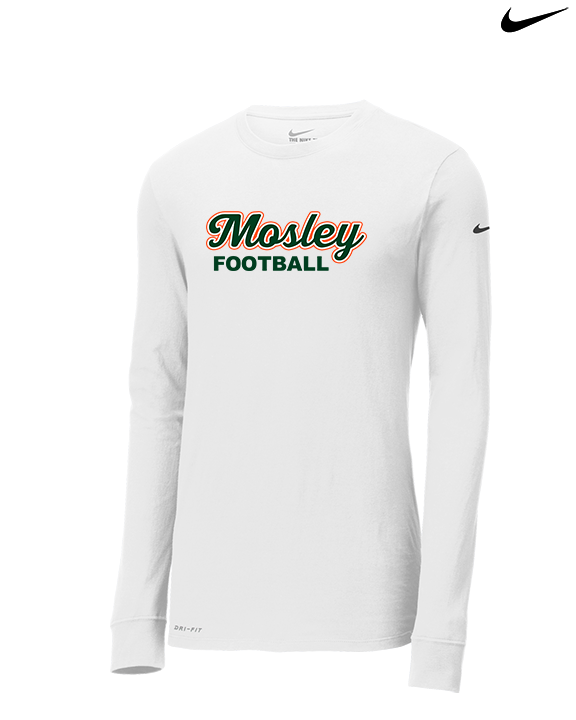 Mosley HS Football Logo - Mens Nike Longsleeve