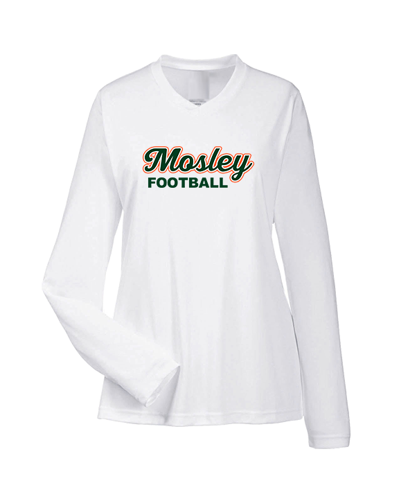 Mosley HS Football Logo - Womens Performance Longsleeve