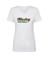 Mosley HS Football Logo - Womens V-Neck