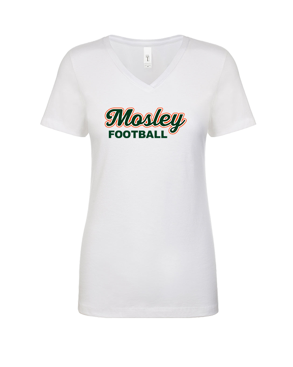 Mosley HS Football Logo - Womens V-Neck